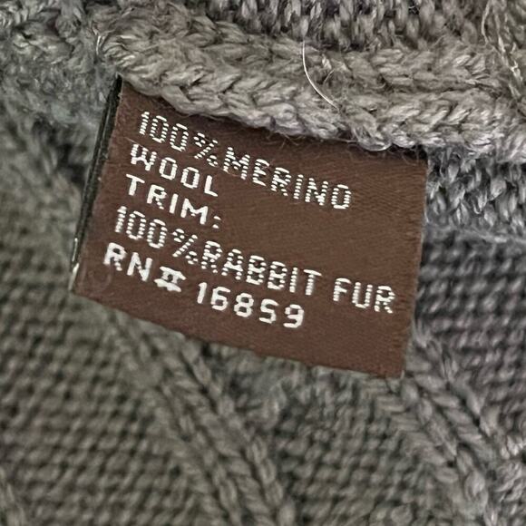 J. McLaughlin Merino Wool & Rabbit Sleeveless Fur Vest Size Medium - Picture 4 of 9